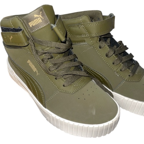 Puma Carina hightop sneakers 5.5 NWOT - Picture 1 of 9